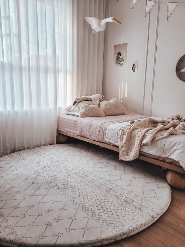 Boho-Shadow Designer Snuggle Rug -Sensory Tatami Mat