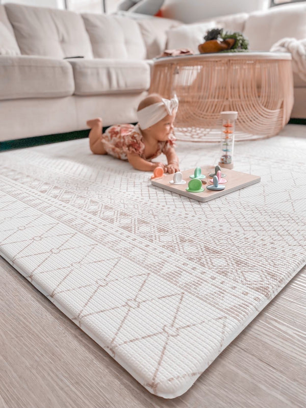 Boho designer waterproof baby play mat