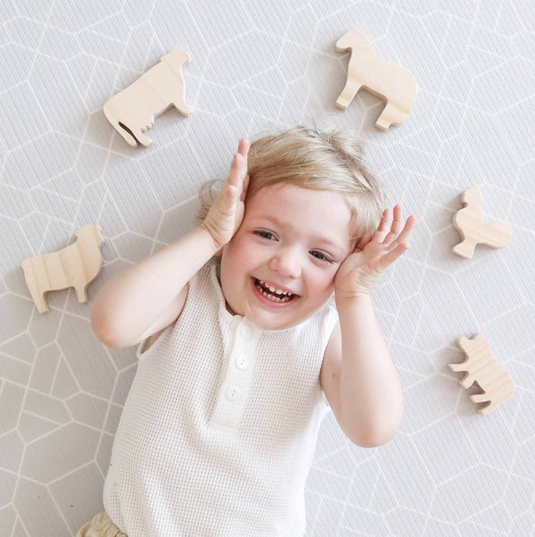 Forrest / Grey - Padded Playmat - Round